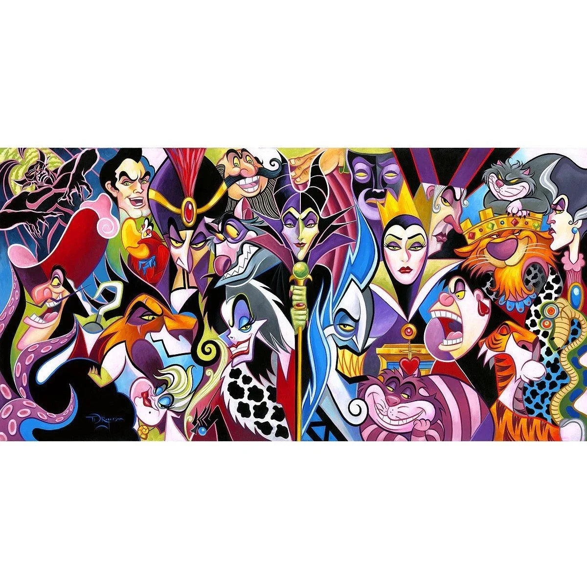 ディズニー　ALL THEIR WICKED WAYS ジグソーパズル 1000 All+Their+Wicked+Ways+by+Tim+